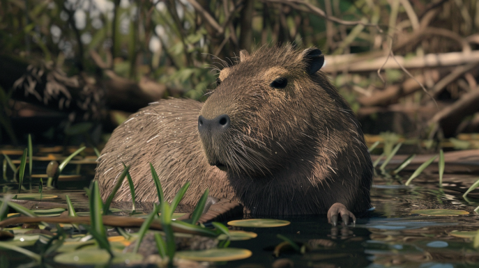 contentcreativestudio a capybara specimen in its natural habita 6dba20e0 0cad 4f95 8d2b 5d94f25e61b3