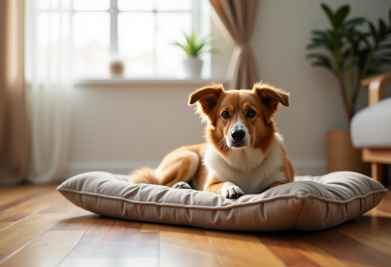 Cane con artrosi che riceve trattamento veterinario