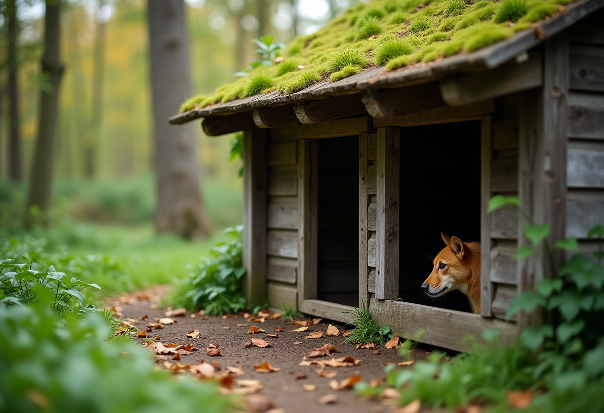 Animali in un rifugio amorevole e accogliente