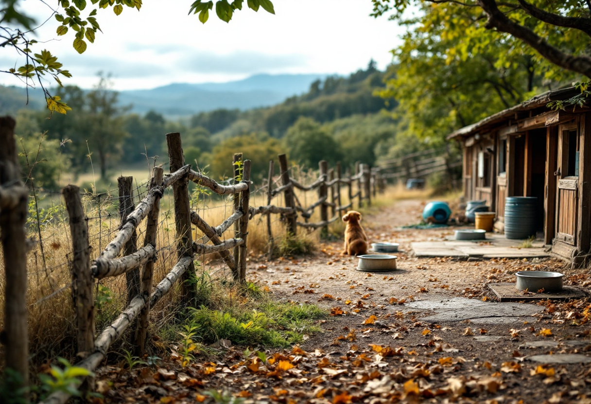 Animali in un rifugio amorevole e sicuro