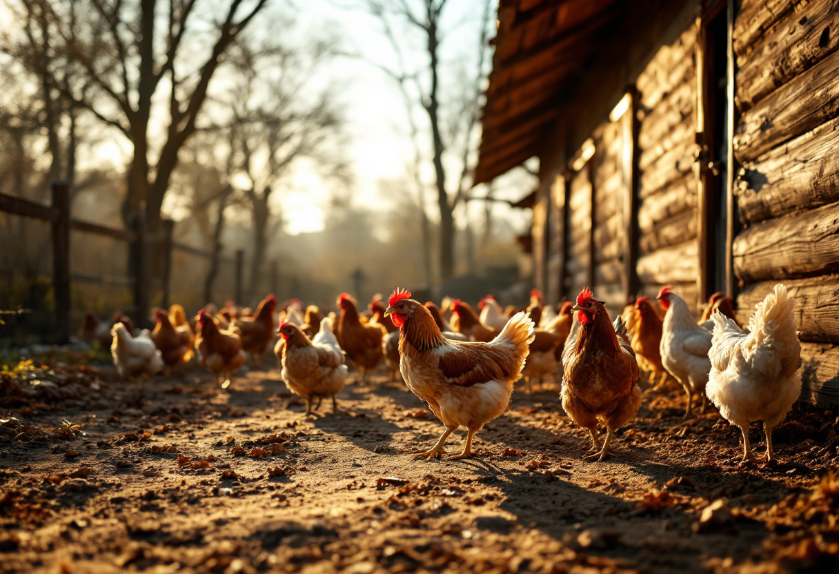 Pollos domésticos mostrando emociones y conexión con humanos