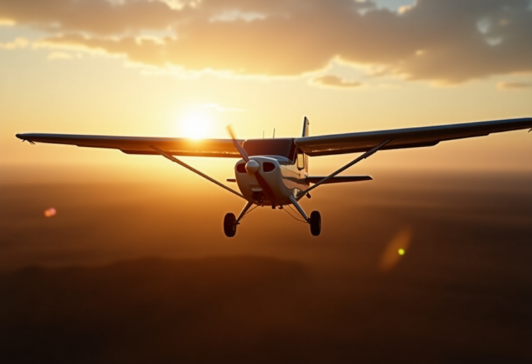 Un héroe americano ayuda a perros con su avión