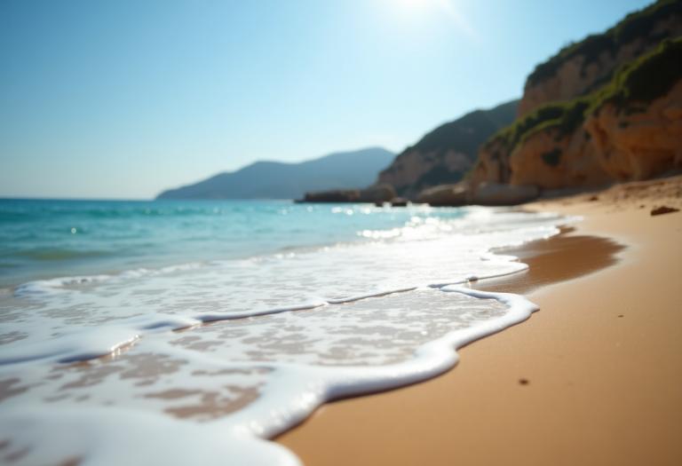 Voluntarios limpiando la playa de Sacaba en Málaga