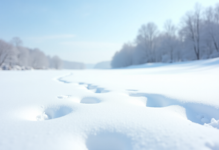 Cani resistenti al freddo in un paesaggio innevato