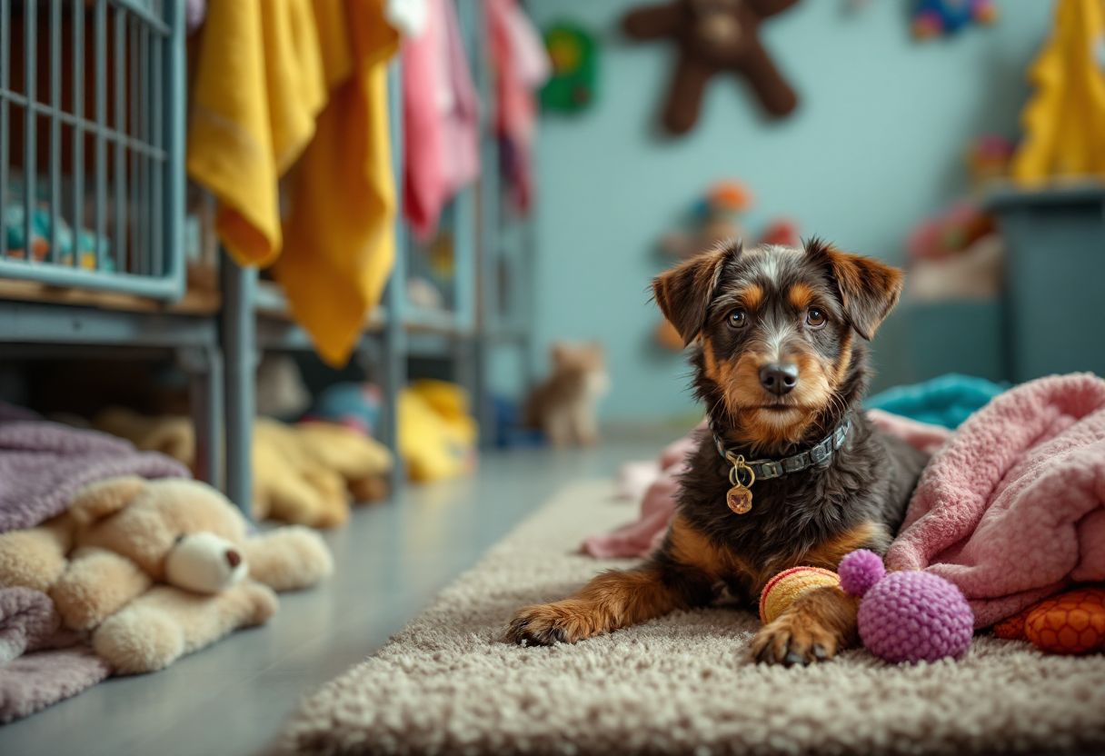 Imagen que promueve la adopción de mascotas en Navidad