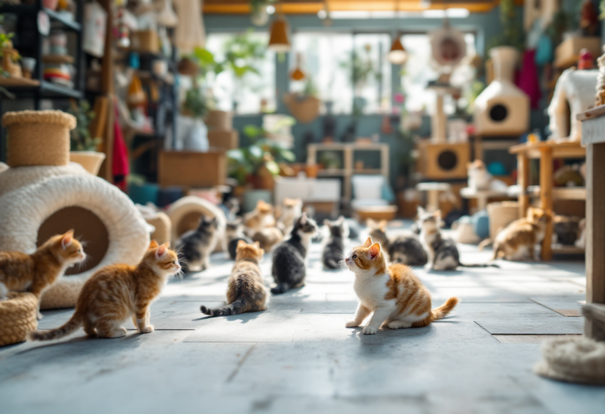 Gatto abbandonato in cerca di aiuto e amore