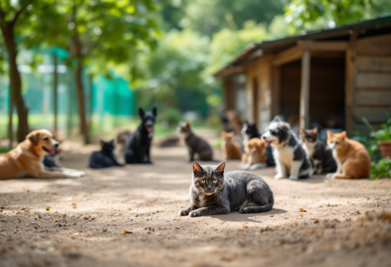 Animales rescatados en una protectora en España