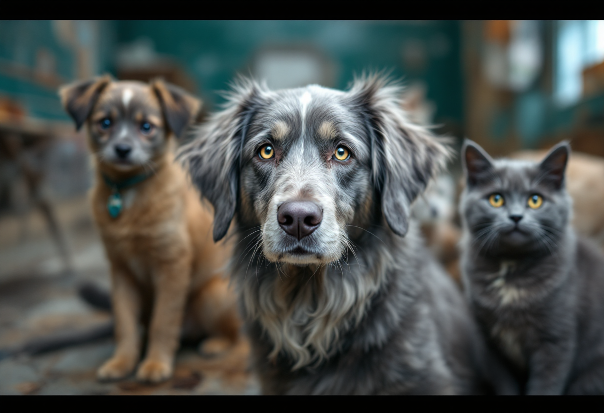 Cane anziano in cerca di una nuova casa amorevole