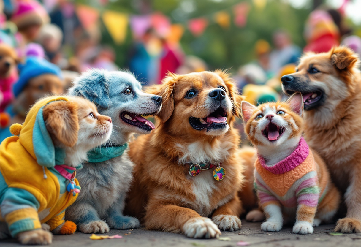 Ceremonia de bendición de animales en la comunidad