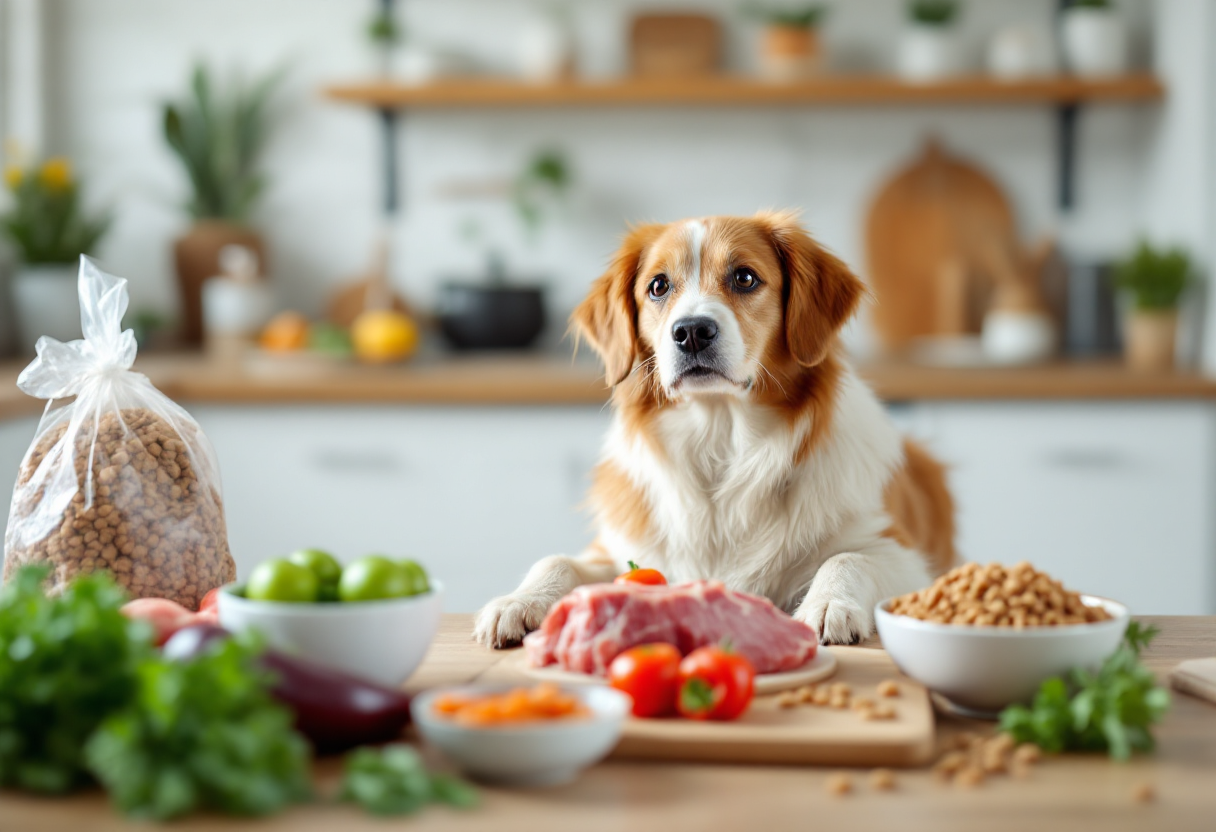 Perro con dieta saludable para epilepsia