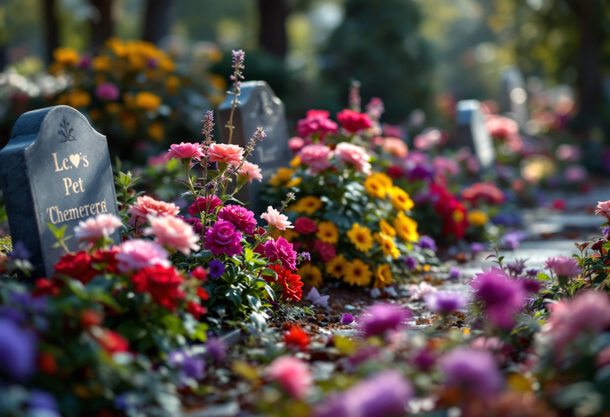 Cremación de mascotas en un servicio funerario en España