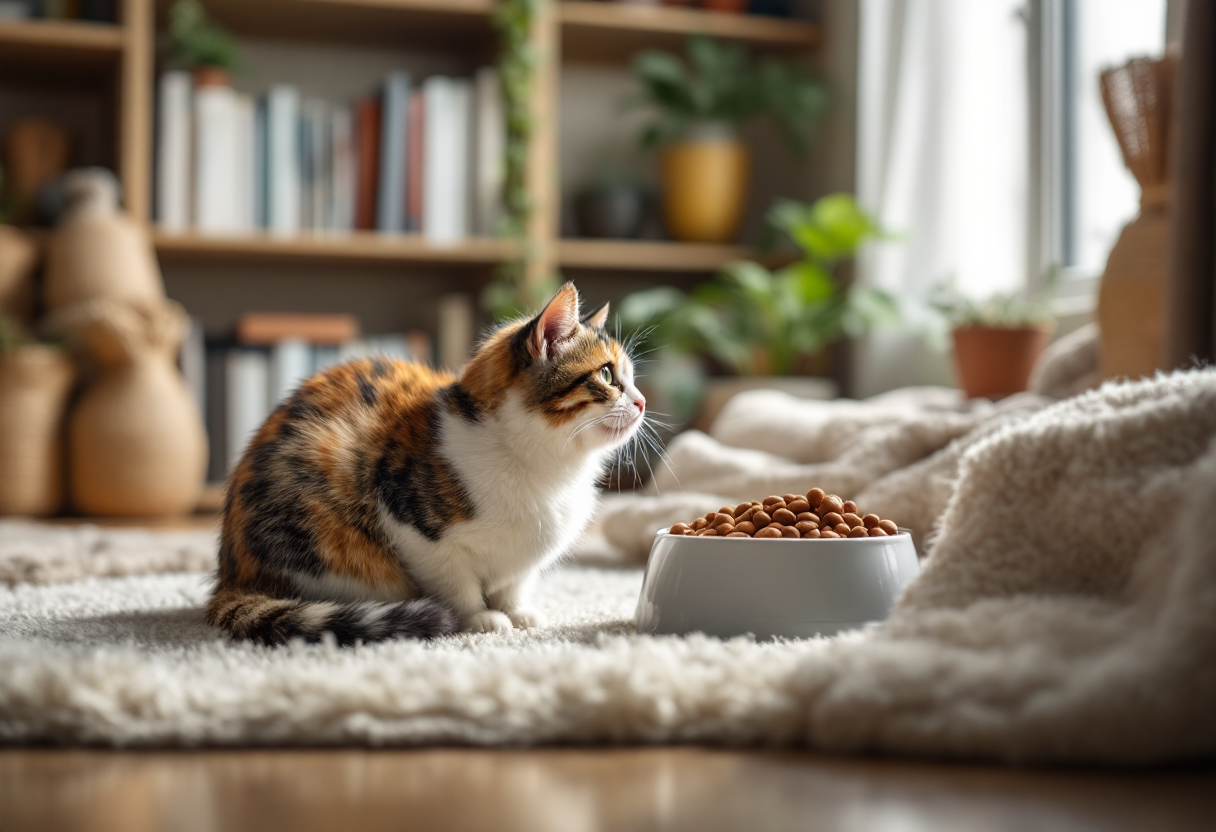 Gatto interno sano dopo desparasitazione